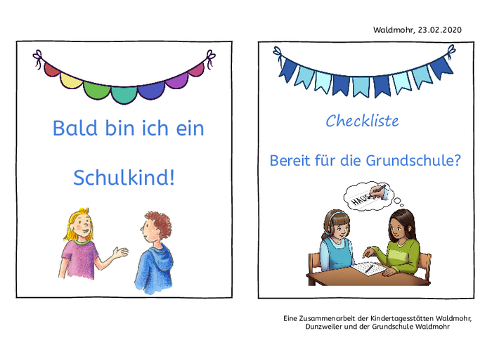 Checkliste-Bereit für die Grundschule?