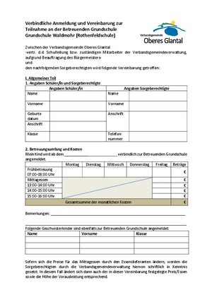 Verbindliche Anmeldung BGS