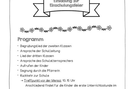 Einschulungsfeier 2025